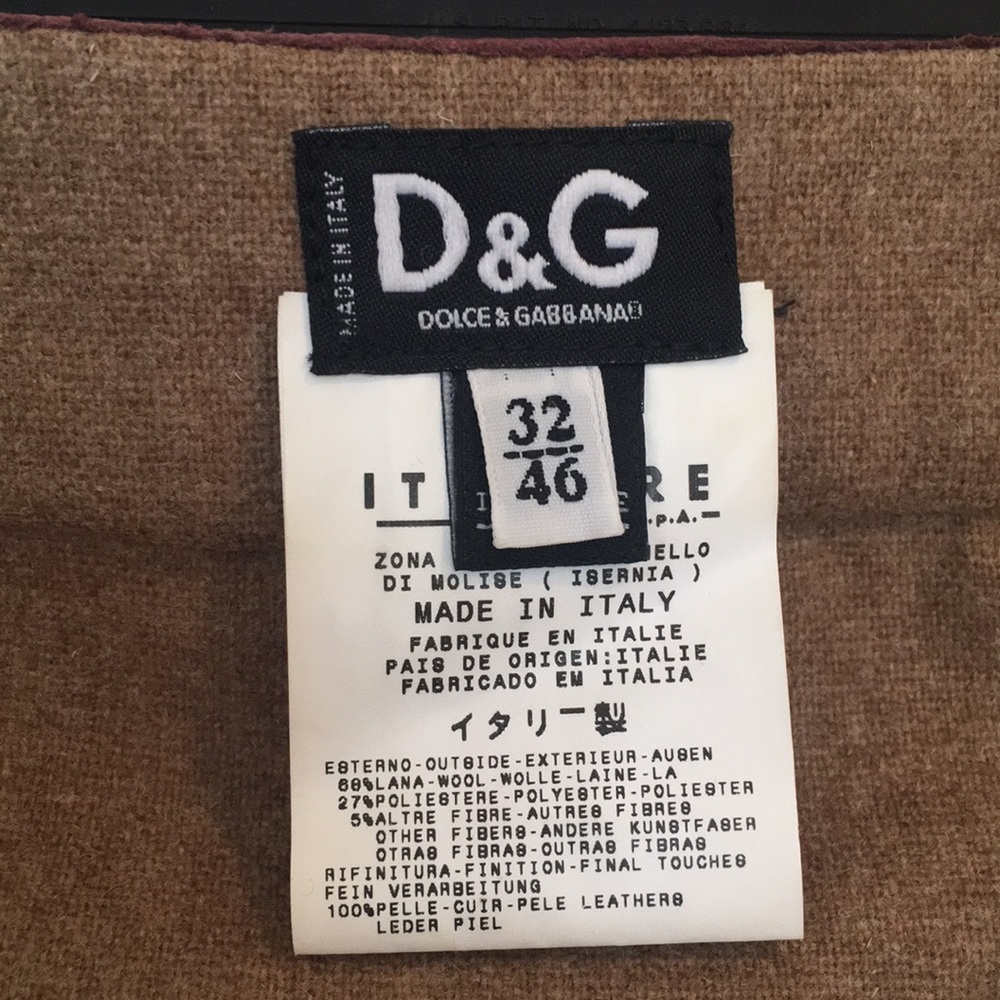 D&G Dolce &Gabbana skirt with leather trim. - Picture 3 of 4